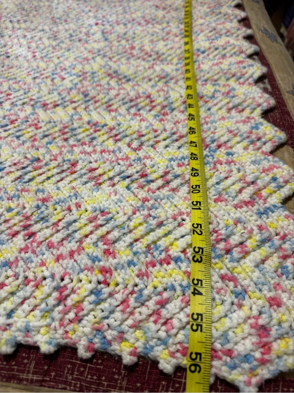 Pastel Confetti Baby Blanket/Throw - White Multicolor